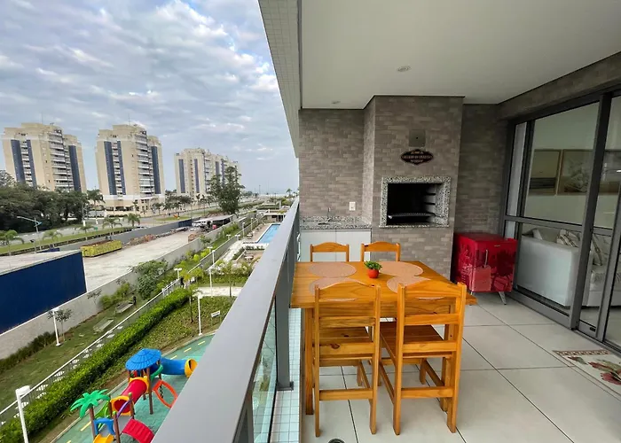 Tulum Bertioga - Belo Apartamento Com Vista Para O Mar